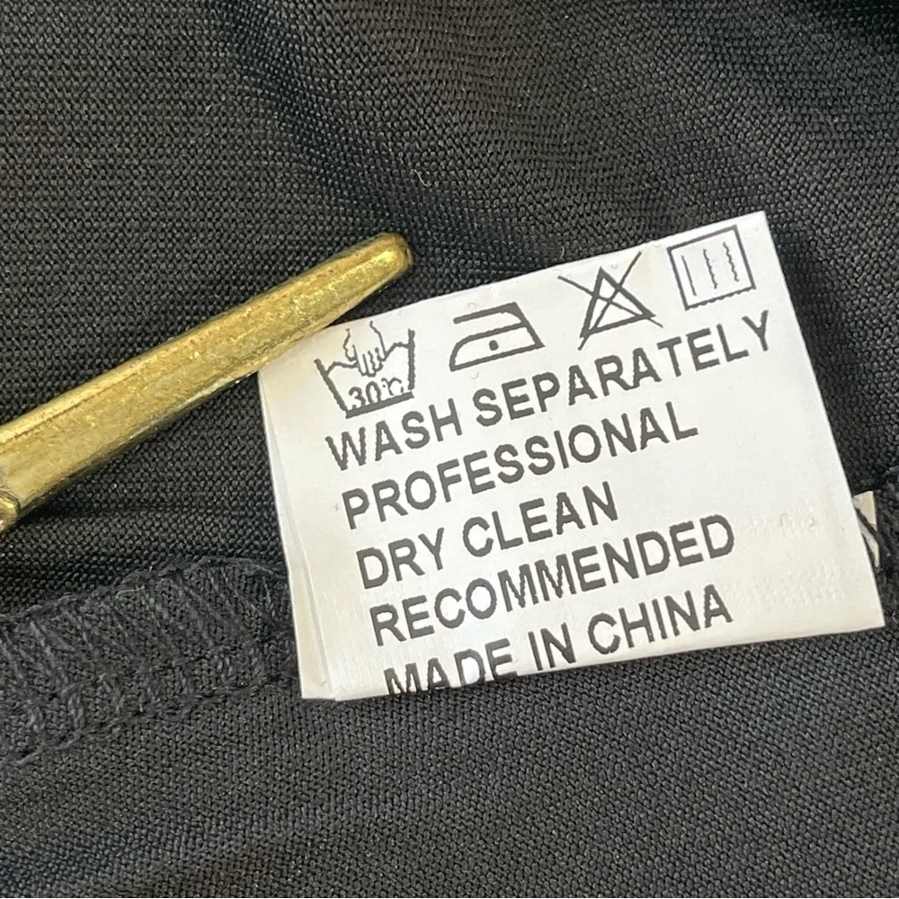 WBQ Black Stretchy Lace Halter Rhinestone Cross Gothic Sleeveless Top SzXXL - Picture 12 of 12